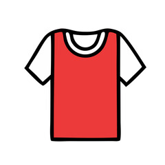 red t shirt with blank label