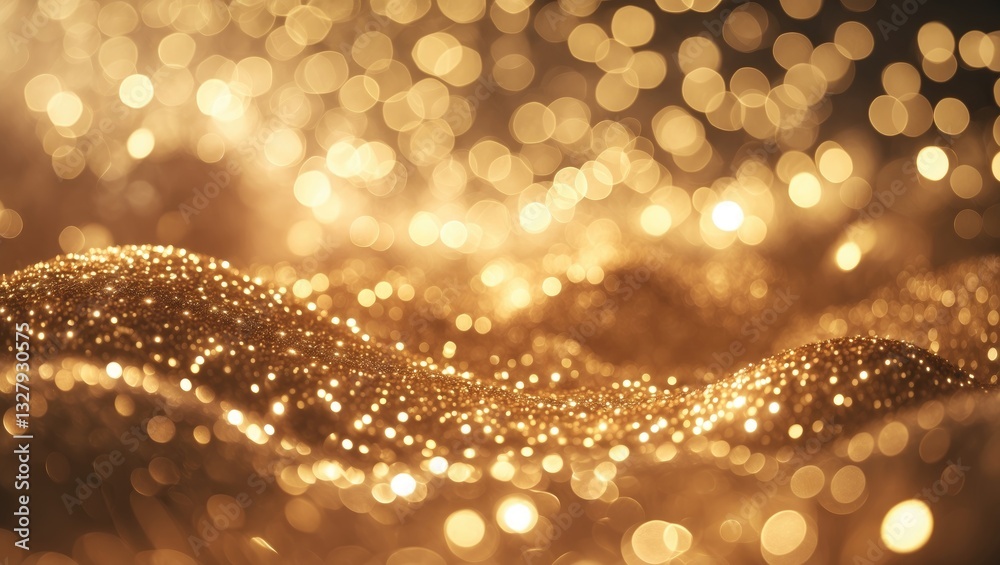 Aufkleber Defocused abstract lights sparkle and glitter in a blurred background. Bokeh backdrop.