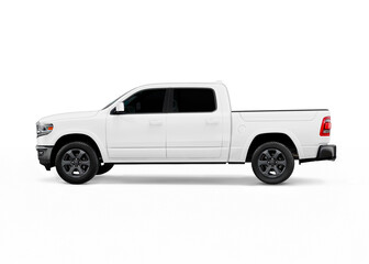 Pickup Truck on white background