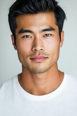 Obraz premium Handsome Asian Man Portrait - Stock Photo