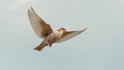 Obraz premium Mourning Dove in flight.