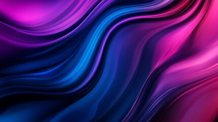 Fototapeta premium Abstract Dark Blue Pink Swirling Waves Background