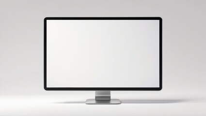 Fototapeta premium computer screen display set against a white background