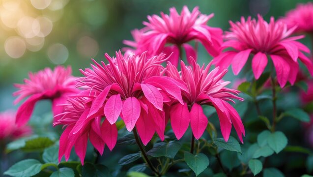 Mirabilis Jalapa, also known as Four O'Clock Rose, features stunning vibrant magenta blooms. - Powered by Adobe