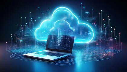 computer download upload backup cloud drive database storage cloud technology file data transfer and sharing