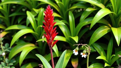 Red Scarlet Sage - a vibrant flowering plant admired for its striking red, tubular blossoms arranged in dense and upright spikes. It blooms in warm temperatures and draws hummingbirds, butterflies,...