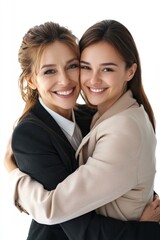 Happy Mother and Daughter Embracing, Showing Love and Support
