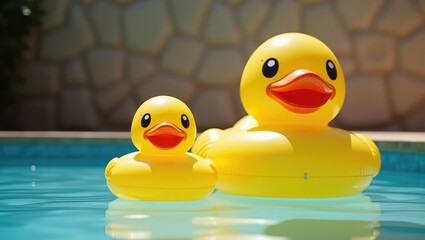 Inflatable rubber duck