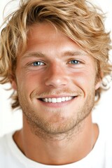 Fototapeta premium Handsome Blond Man Smiling