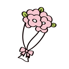 花束のイラスト