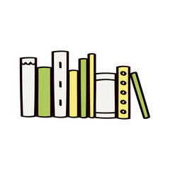 手描きの本のイラスト