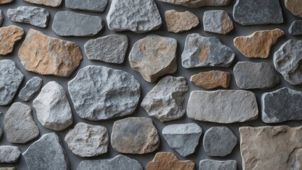 Seamless background of flagstone texture for wall cladding