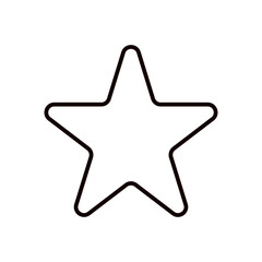 シンプルな星の素材