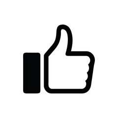 Like thumbs-up symbol design vector art
