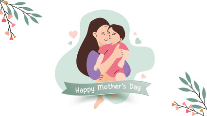 Concept design illustration for mother's day