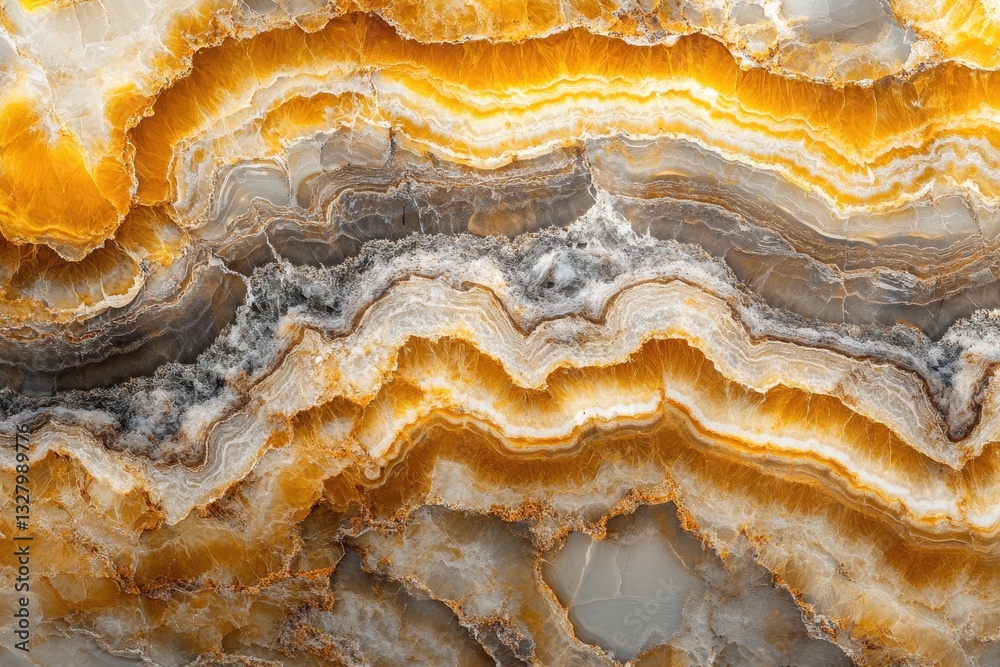 Aufkleber textured marble surface with intricate patterns and warm tones showcasing nature's artistry in a nat