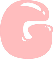 Bubble Letter G illustration 