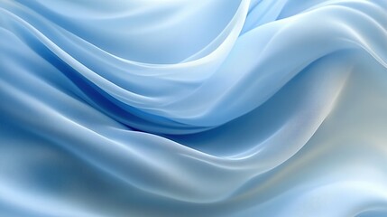 Obraz premium Light blue flowing fabric