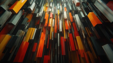 Abstract geometric structure of vibrant blocks