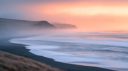 Bright orange fire meets tranquil waves on a serene beach at sunset near coastal palm trees