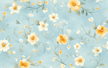 Vintage floral texture art background
