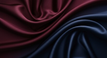 Luxurious silk fabric with smooth folds and a pearlescent sheen