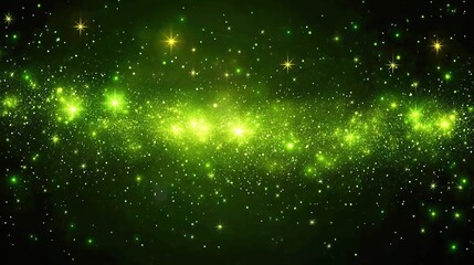 Green galaxy nebula