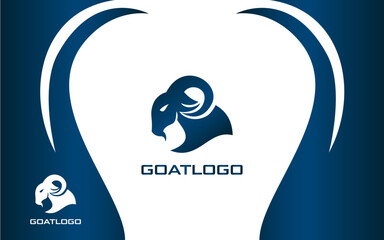 Goat Head Logo Modern and Minimalist