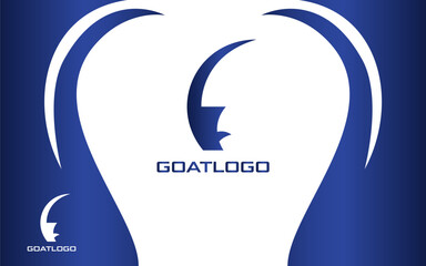 Goat Head Logo Modern and Minimalist