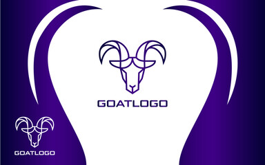 Goat Head Logo Modern and Minimalist
