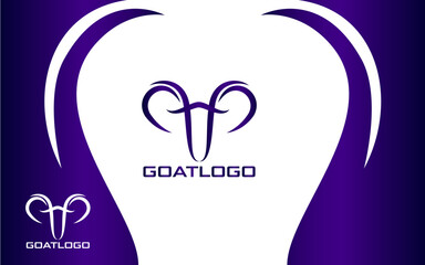Goat Head Logo Modern and Minimalist