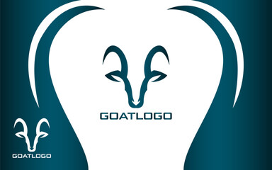 Goat Head Logo Modern and Minimalist