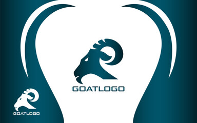 Goat Head Logo Modern and Minimalist