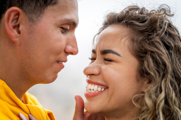 Loving couple sharing intimate moment, enjoying each other's company