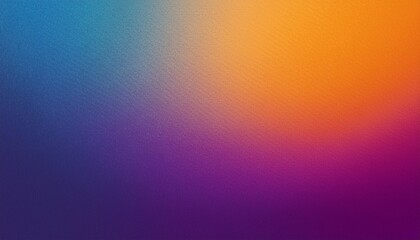 Fototapeta premium Retro grainy noise texture background purple blue orange color gradient banner backdrop design