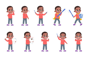 Kid Brushing Teeth Set