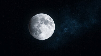 Mesmerizing Moonlit Night: Clear Sky, Shining Stars & Celestial Beauty