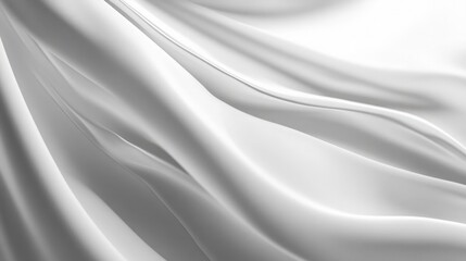 Soft and Flowing Drapes in Pure White Elevating the Aesthetic of Minimalist Design