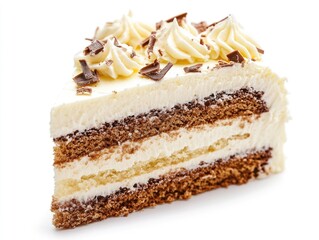 Delicious Creamy Chocolate Cake Slice