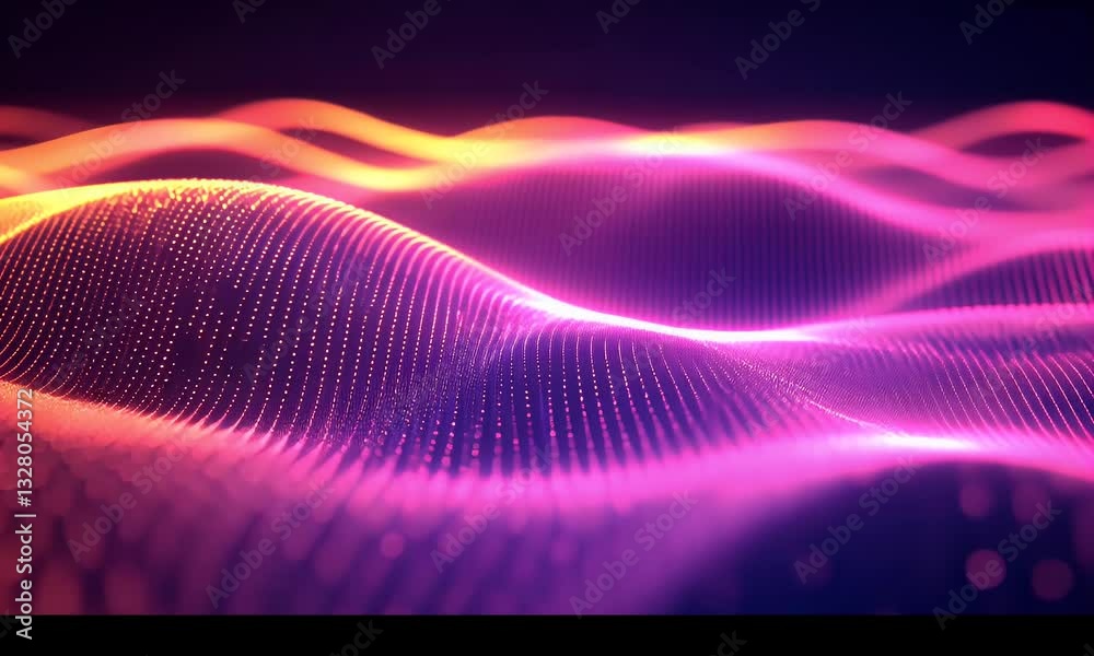 Aufkleber abstract wave patterns in vibrant colors