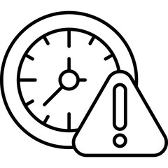 Clock Warning Icon