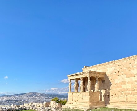 Antiguo templo de Grecia, templo de Atenea Nike. 