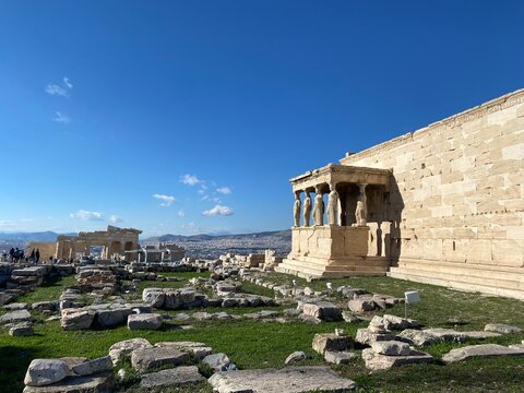 Templo de Atenea Nike en el Acr&oacute;polis, Atenas, Grecia.