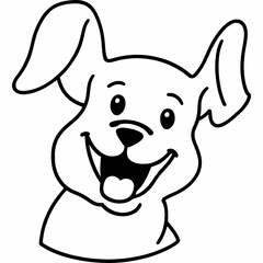vector illustration of a dog