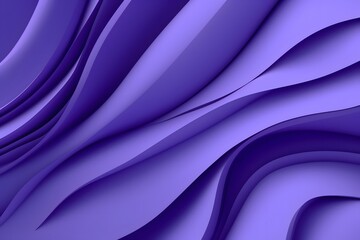 Obraz premium A minimalistic, elegant design with a purple background and wavy lines. The background is a solid purple color, with violet waves or lines flowing