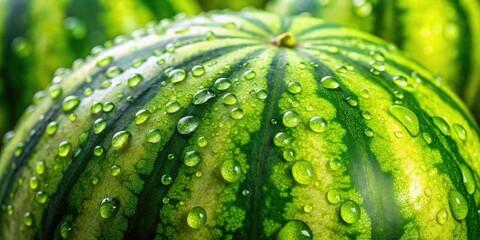 Obraz premium Close-Up of Ripe Watermelon Rind, Juicy and Fresh Summer Fruit, Vibrant Colors and Textures, Healthy Snack, Natural Produce, Delicious Refreshment, Summer Vibes, Organic Gardening, Seasonal Delight