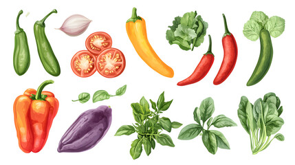 Vibrant Fresh Organic Chili Pepper Cooking Icon Isolated Illustration for Culinary Projects