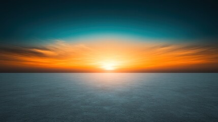 Fototapeta premium Majestic Sunset over a Tranquil Expanse