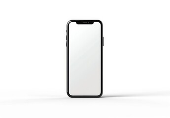 A minimalist white phone on a clean white background, perfect for branding, advertising, etc.