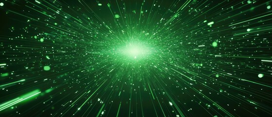 Hyperspace Green Nebula: A Journey Through Emerald Light